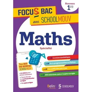 Comparateur de prix : Belin Éducation FOCUS BAC Maths Spécialité Première