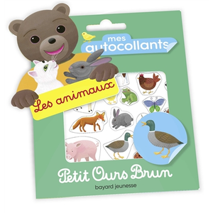 Bayard Jeunesse Mes autocollants Petit Ours Brun - Les animaux pas cher