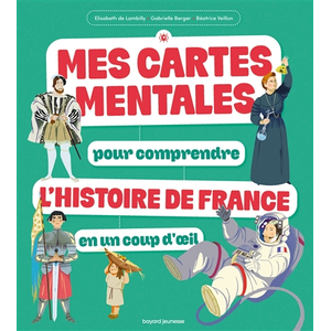 Bayard Jeunesse Mes cartes mentales pour comprendre l'Histoire de France en un coup d'oeil
