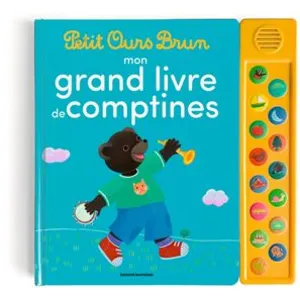 Mon grand livre de comptines Petit Ours Brun - 15 comptines cartonné pas cher