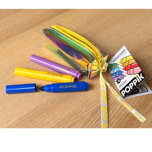 Poppik Trousse de feutres - 8 crayons  pas cher