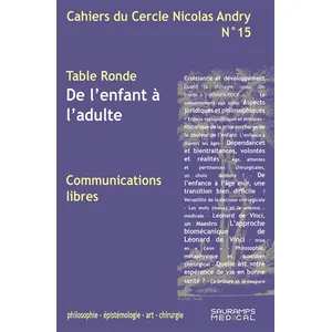 Comparateur de prix : Sauramps Medical Cahiers du Cercle Nicolas Andry n°15