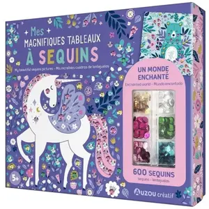 Comparateur de prix : Auzou Éditions 100 % créa - Mes magnifiques tableaux à sequins (donnée non spécifiée)