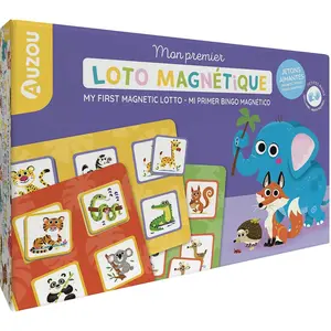 Auzou Editions Mon premier loto magnétique. My first magnetic lotto. Mi primer bingo magnético pas cher
