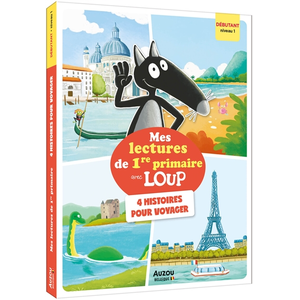 Auzou Education Belgique Mes lectures de 1re primaire avec Loup - niveau 1 - 4 histoires pour voyager pas cher
