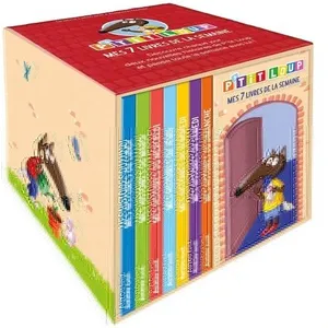 Auzou Éditions P'tit loup - bibliothèque "mes 7 livres de la semaine"