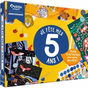 Auzou Éditions Mon coffret d'artiste - mon coffret d'anniversaire - je fête mes 5 ans !