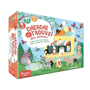 Jeu d'ambiance Auzou Cherche et Trouve Les Animaux du Monde pas cher