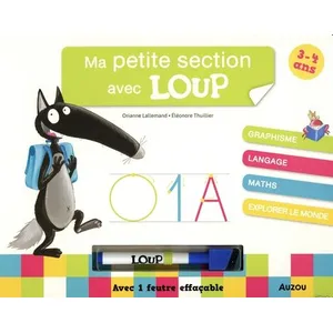 Auzou Éditions Ma petite section avec loup - livre-ardoise