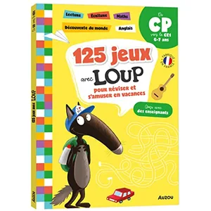 Comparateur de prix : Auzou Éditions 125 jeux avec loup du cp au ce1