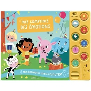 Auzou Éditions Mes premiers livres à écouter - mes comptines des émotions pas cher