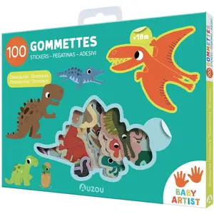 100 gommettes - Dinosaures - Mr. Iwi - Auzou Philippe Eds - Livre-jeu