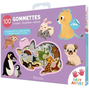 Ma pochette 100 gommettes Les bébés animaux