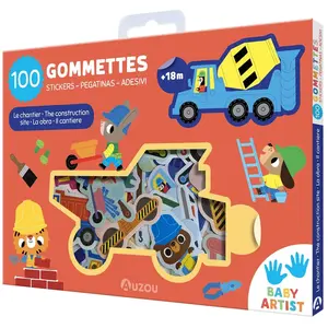 AUZOU 100 gommettes - Le chantier pas cher