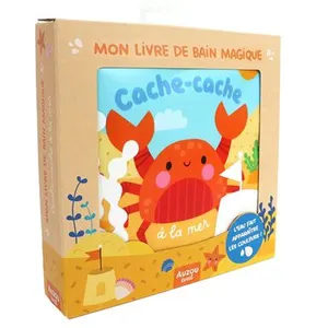 Auzou Éditions Mes amis du bain - Cache-cache à la mer - Mon livre de bain magique cartonné pas cher