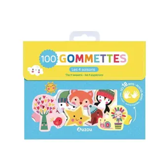 Auzou Ma pochette de 100 gommettes - Les 4 saisons pas cher
