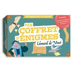 Mon coffret d'enigmes leonard de vinci Boîte ou accessoire pas cher