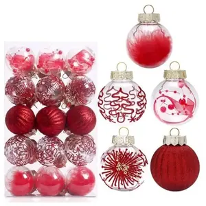 30pcs rouge Boule de Noel Or pour Decoration Noel Sapin 6cm, Boules de...Vendu paramazon