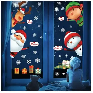 NoëL Autocollants Fenetre NoëL Stickers Décoration diy Fenêtres Sticke... pas cher