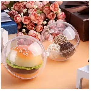 Lot de 40 Pieces Boule Transparente à remplir en Plastique Décoration ...