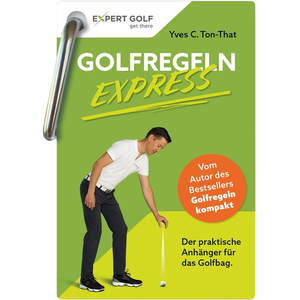 Golfregeln EXPRESS: Der wasserfeste Anhänger für das Golfbag pas cher