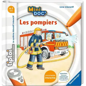 Comparateur de prix : tiptoi®, Livre interactif, Mini Doc' Les pompiers, 4 ans, 13099023,Ravensburger