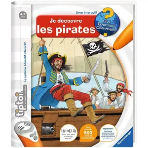 Comparateur de prix : tiptoi®, Livre interactif, Je découvre les pirates, 4 ans, 13099004, Ravensburger