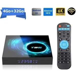 Android tv box tv android 10 T95 Smart TV BOX Wifi BT 4G 32Go H616 6K ...Vendu parcdiscount