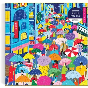 Galison Puzzle de 1000 pièces : Umbrella Lane pas cher