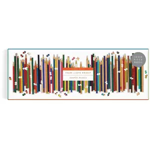 FIB-RMS-BE Puzzle 1000 pièces panoramique forme : Frank Lloyd Wright, Crayons de couleur