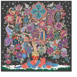 Galison Arbre de Vie de Noël - Liberty - Puzzle Étincellant de 500 Pièces