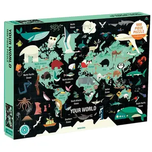 Thames & Hudson Map of The World 1000pc Family Puzzle