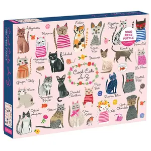 Abrams & Chronicle Puzzle - Cool Cats A-Z pas cher