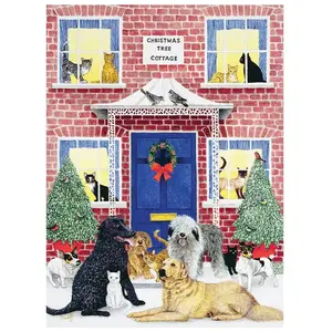 Mudpuppy Press PUZZLE - 1000 PIECE: CHRISTMAS COTTAGE SQUARE