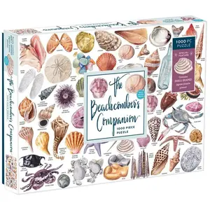 Galison The Beachcomber's Companion 1000 Piece Puzzle With Shaped Pieces