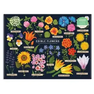 FIB-RMS-BE PUZZLE - 1000 PIECE: EDIBLE FLOWERS pas cher