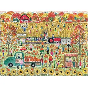 Galison Michael Storrings Pumpkin Patch 1000 Piece Puzzle pas cher