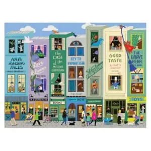 Puzzle 1000 pièces : Main Street Books Galison-88123 pas cher