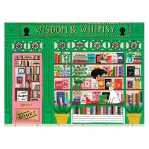 Puzzle 1000 pièces : Librairie Sagesse et Fantaisie Galison-88000 pas cher