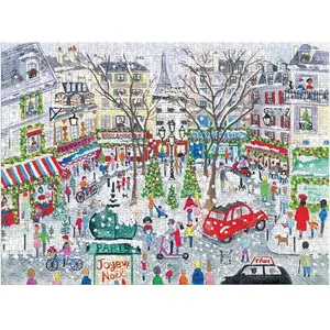 Galison Michael Storrings - No l Paris - Puzzle tincelant de 1000 pi ces pas cher