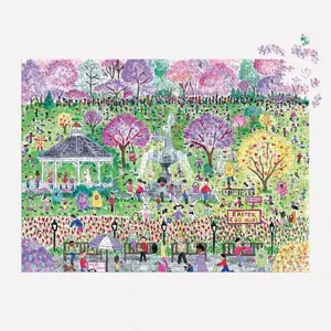 Galison Michael Storrings - Chasse aux Oeufs de P ques - Puzzle de 1000 Pi ces