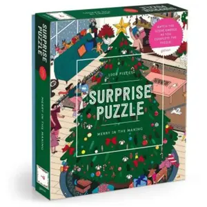 Galison Merry in The Making 1000 Piece Surprise Puzzle