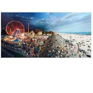 Galison Puzzle panoramique de 1000 pièces : Stephen Wilkes Day To Coney pas cher