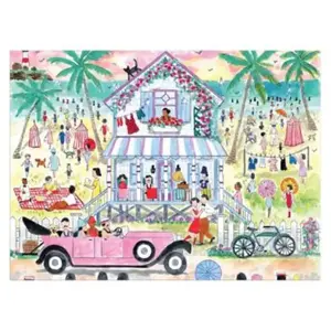 Galison Michael Storrings Roaring 20s Beach House 1000 Piece Puzzle pas cher