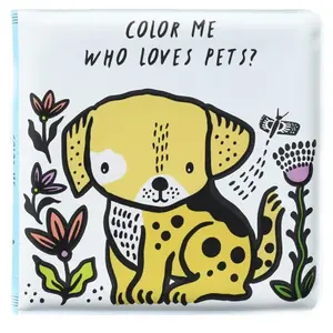 Wee Gallery Livre de bain à colorier - Animaux domestiques