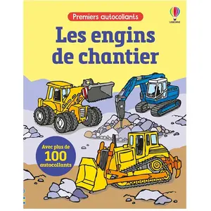 Usborne Les engins de chantier - Premiers autocollants - dès 3 ans pas cher