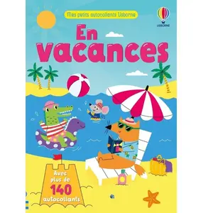 En vacances - Mes petits autocollants Usborne - dès 3 ans pas cher