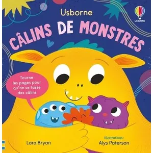 Usborne Câlins de monstres - Mon livre des câlins - dès 1 an pas cher