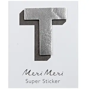 Meri Meri Stickers - Pailletés - Lettre T pas cher