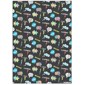 Meri Meri Papier cadeau - Wham ! Zap ! - 50 x 70 cmVendu parscrapmalin